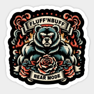 Bear Mode | Fitness Quote | Funny Quote Sticker